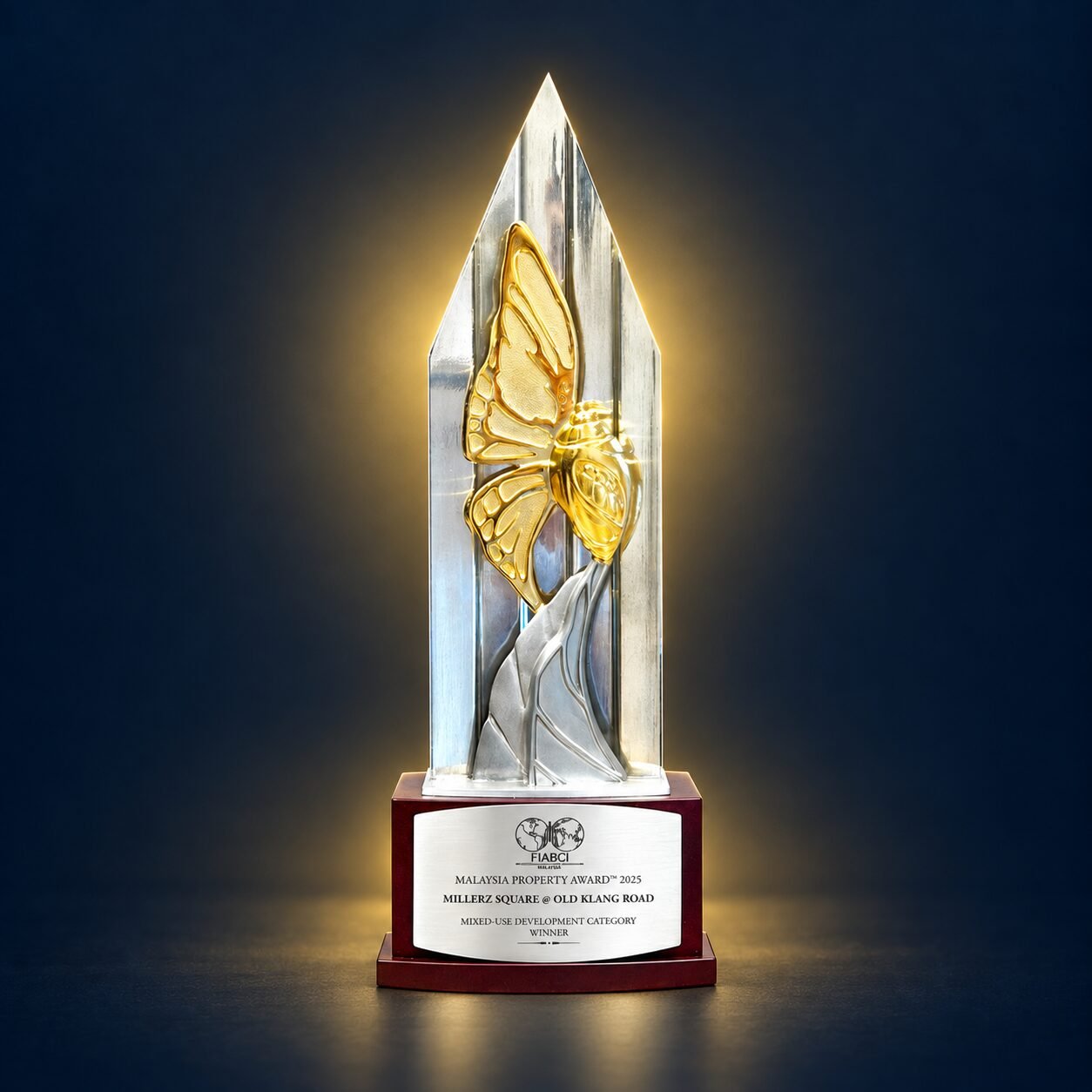 Millerz Square FIABCI Malaysia Property Award 2025 trophy