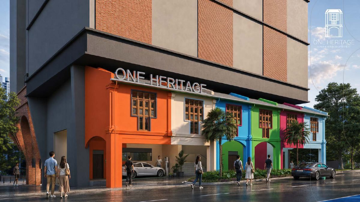 One Heritage by Yuwang facade near Jalan Wong Ah Fook in Johor Bahru