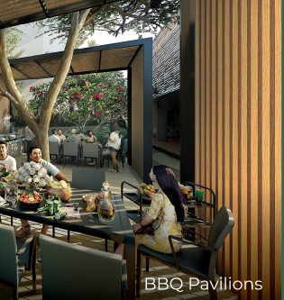 Hillview Senibong Cove BBQ pavilions