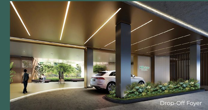 Hillview Senibong Cove drop-off foyer