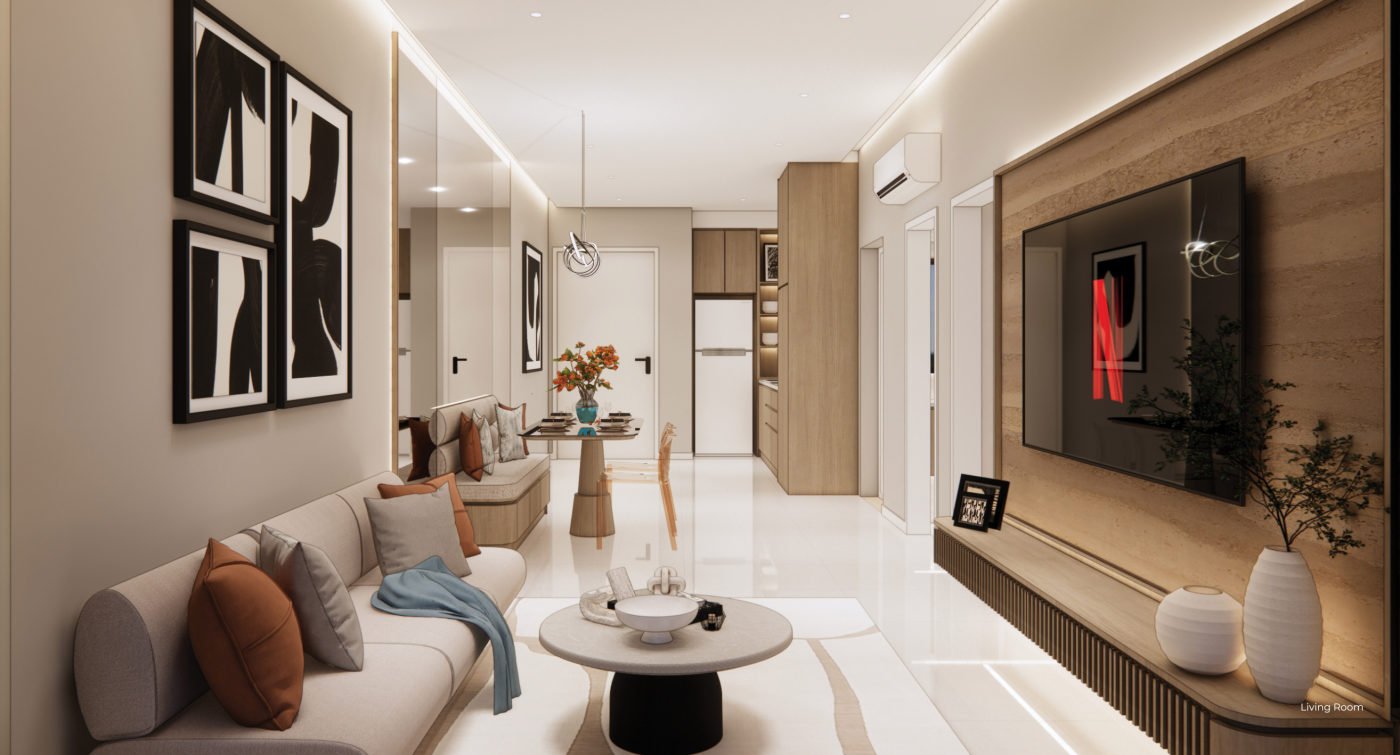 Hillview Senibong Cove sample living room
