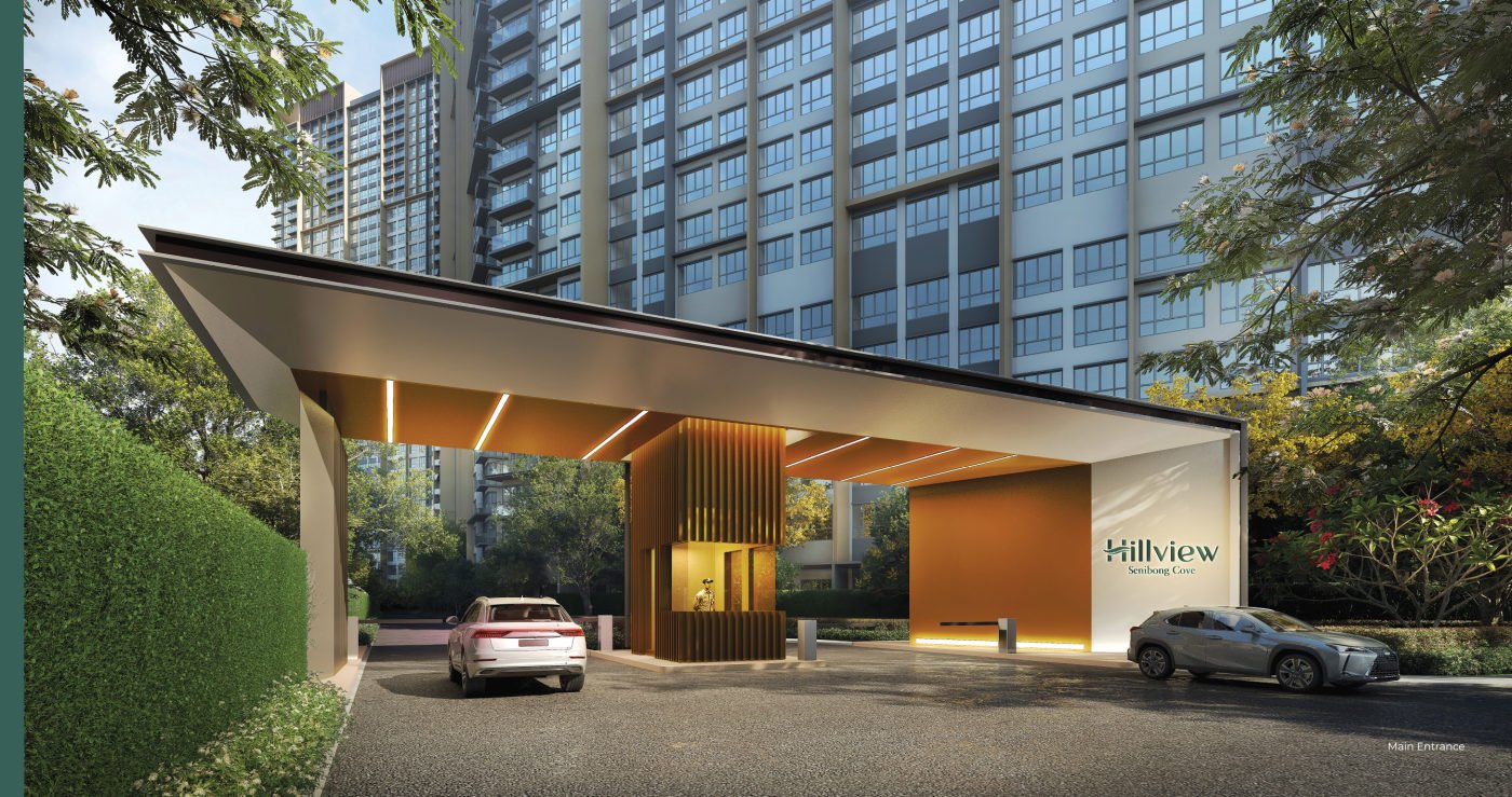 Hillview Senibong Cove main entrance drop-off