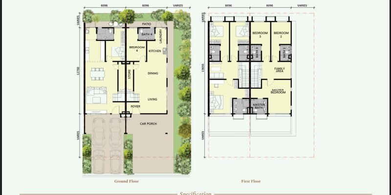Pine floor plan at The Kews — Kew Green